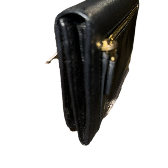 PRADA  BLACK  SAFFIANO LEATHER LONG WALLET - Picture 4 of 7